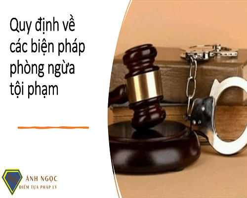 Quy định về các biện pháp phòng ngừa tội phạm