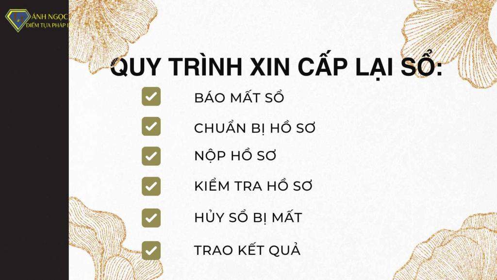 5. Quy trình xin cấp lại Sổ hồng bị mất