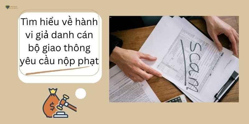 Tìm hiểu về hành vi giả danh cán bộ giao thông yêu cầu nộp phạt