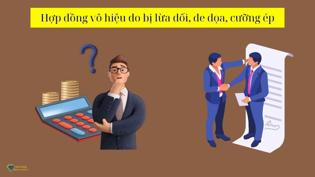 Hợp đồng vô hiệu do bị lừa dối, đe dọa, cưỡng ép