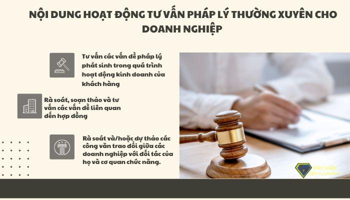 Nội dung của hoạt động tư vấn pháp lý thường xuyên cho doanh nghiệp