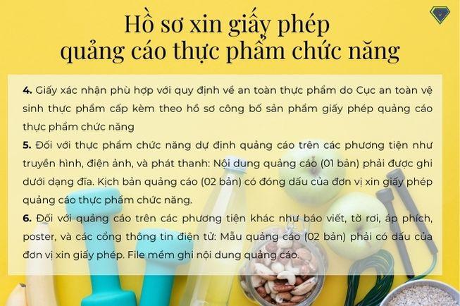 Hồ sơ xin giấy phép thực phẩm chức năng