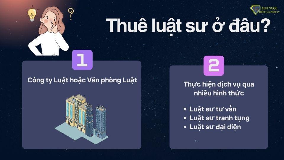 Thuê luật sư ở đâu