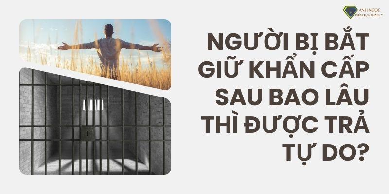 Người bị bắt giữ khẩn cấp sau bao lâu thì được trả tự do?