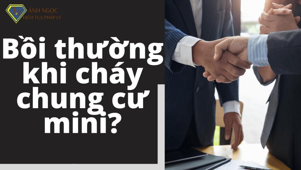 Trách nhiệm bồi thường thiệt hại khi cháy chung cư mini