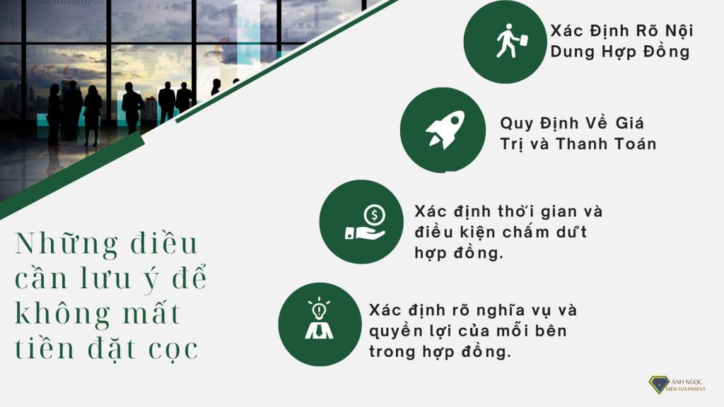 Những điều cần lưu ý để không mất tiền đặt cọc