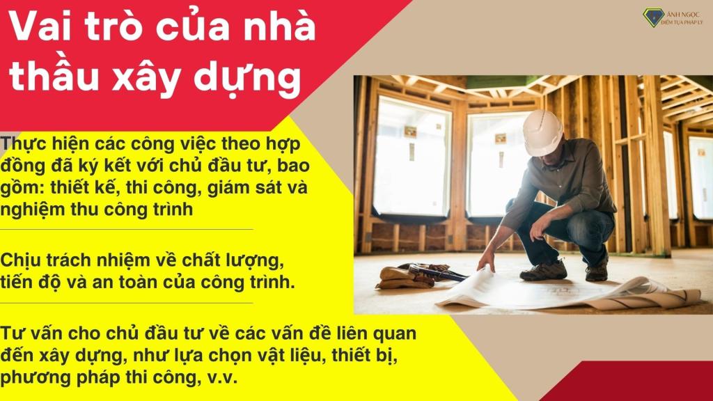 Vai trò của nhà thầu xây dựng