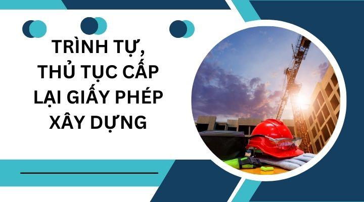 Thủ tục xin cấp lại giấy phép xây dựng