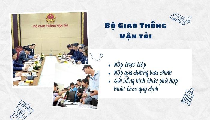 Hình thức nộp hồ sơ xin cấp giấy phép kinh doanh vận tải đa phương thức quốc tế