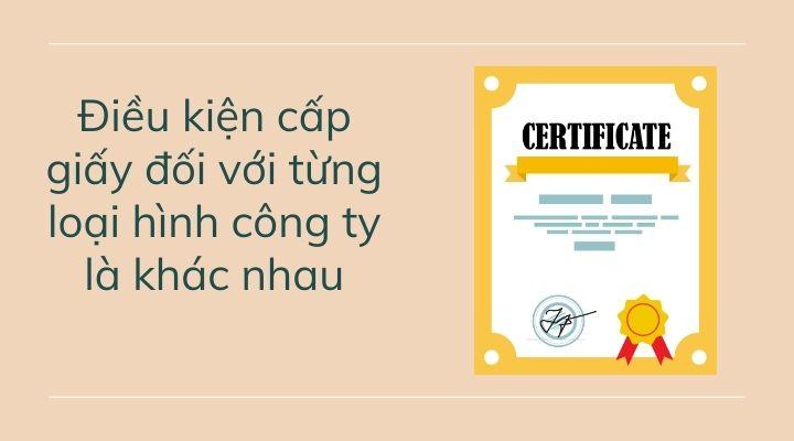 Điều kiện cấp giấy