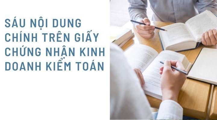 Nội dung giấy chứng nhận đủ điều kiện kinh doanh dịch vụ kiểm toán