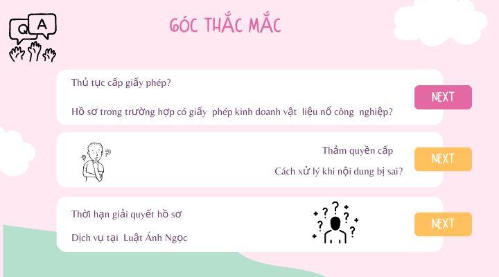 Giải đáp thắc mắc