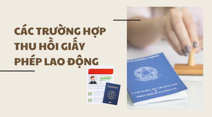 Các trường hợp thu hồi Giấy phép lao động