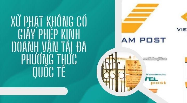 Xử phạt vi phạm liên quan giấy phép kinh doanh vận tải đa phương thức quốc tế