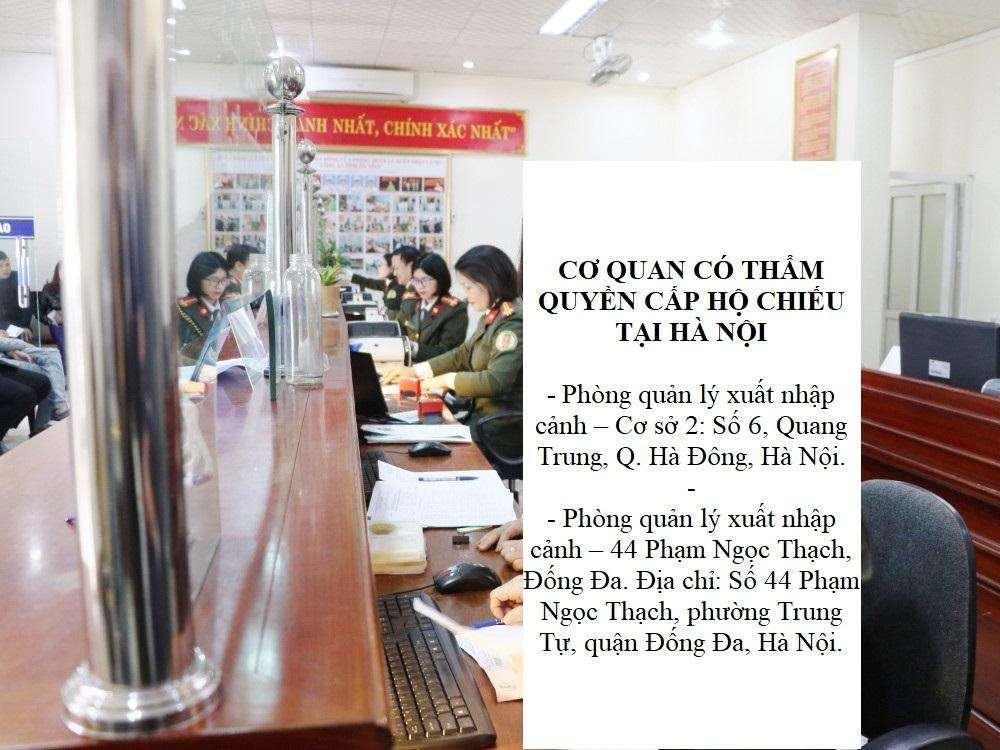 Cơ quan có thẩm quyền cấp hộ chiếu 