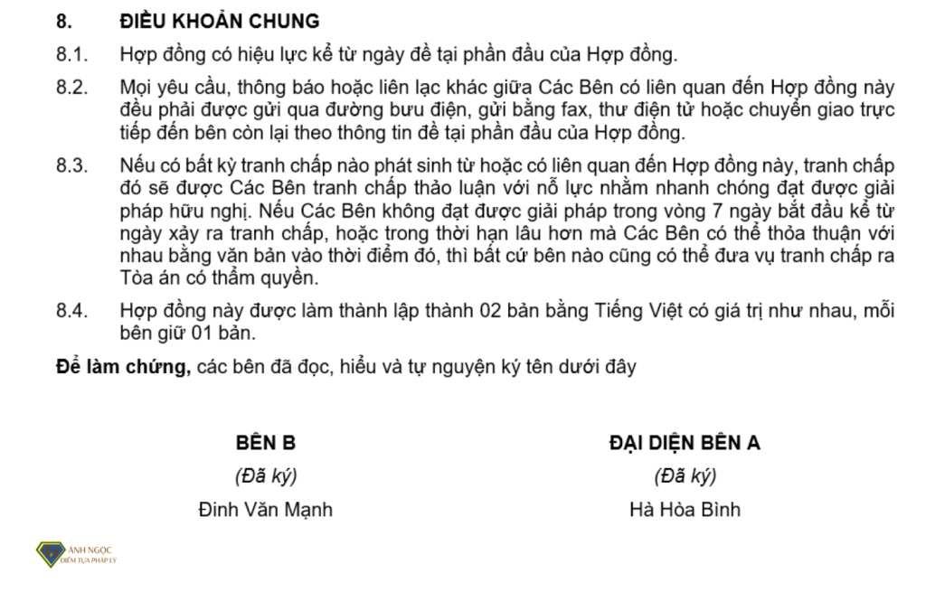 Chấm dứt hợp đồng