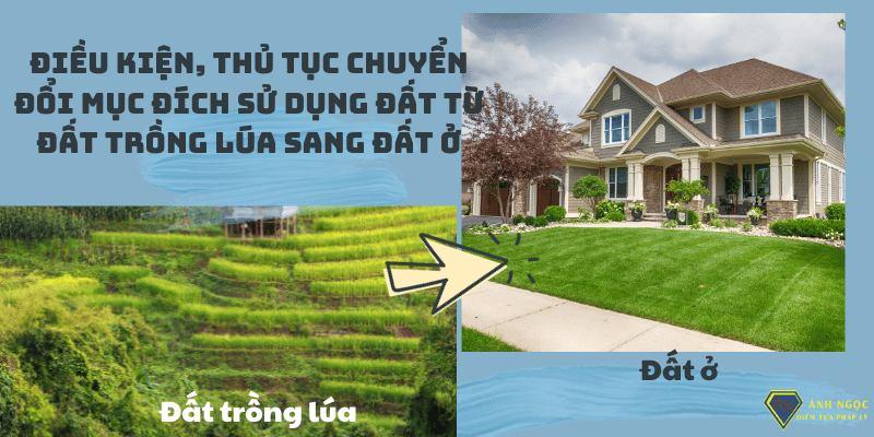 Thủ tục chuyển đổi mục đích sử dụng đất từ đất trồng lúa sang đất ở