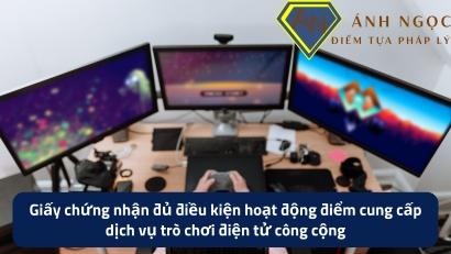 Giá trị Giấy phép hoạt động điểm cung cấp trò chơi điện tử công cộng