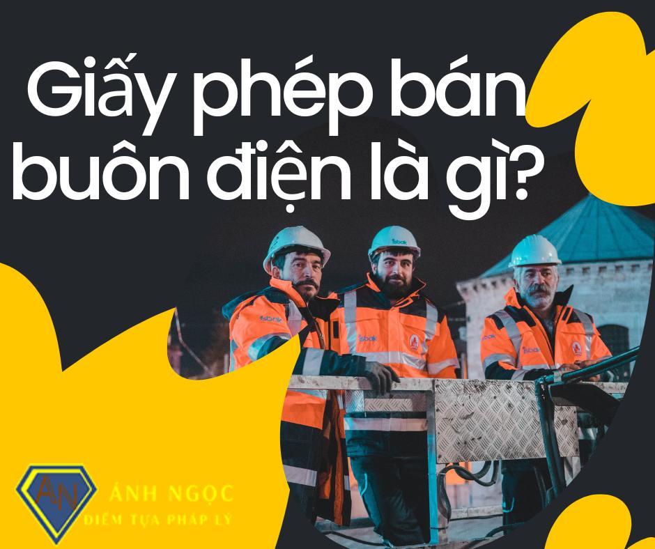 Giấy phép bán buôn điện là gì?