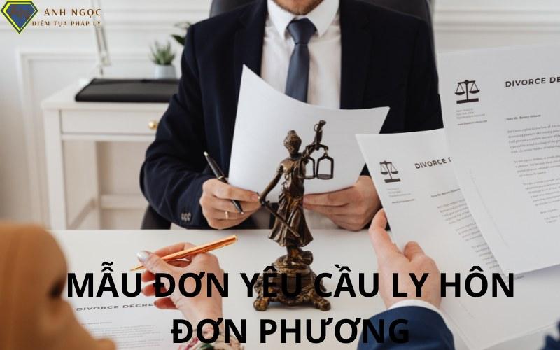 Mẫu đơn yêu cầu ly hôn đơn phương