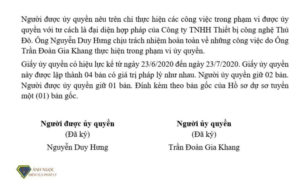 Mẫu hợp đồng ủy quyền