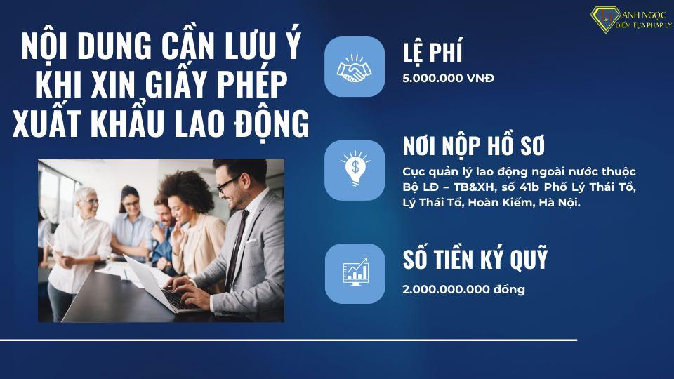 Nội dung cần lưu ý khi xin giấy phép xuất khẩu lao động