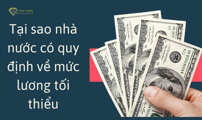 Tại sao nhà nước quy định mức lương tối thiểu