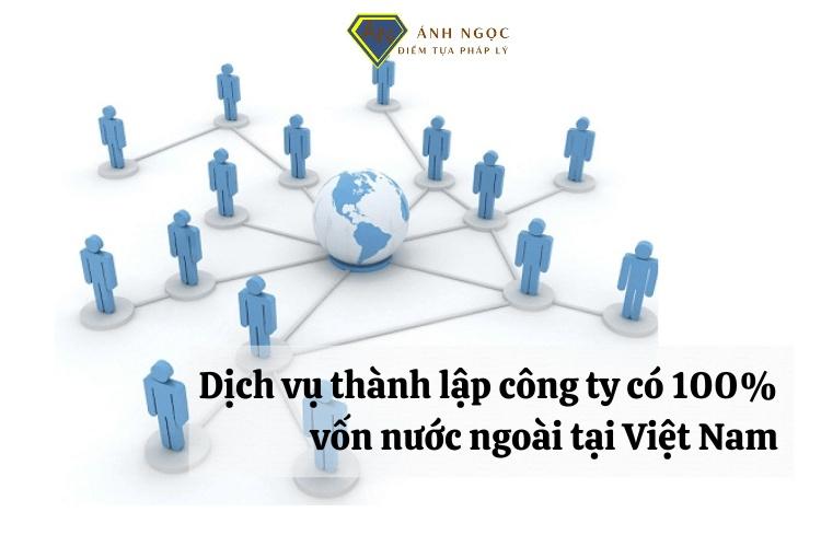 Dịch vụ thành lập công ty có 100% vốn nước ngoài tại Việt Nam