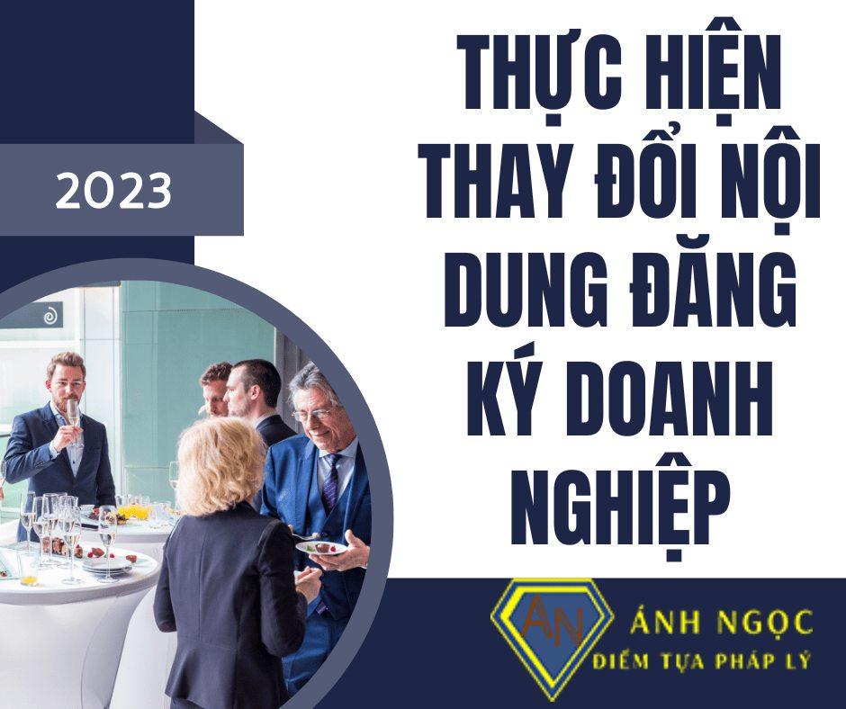 Thay đổi nội dung đăng ký doanh nghiệp