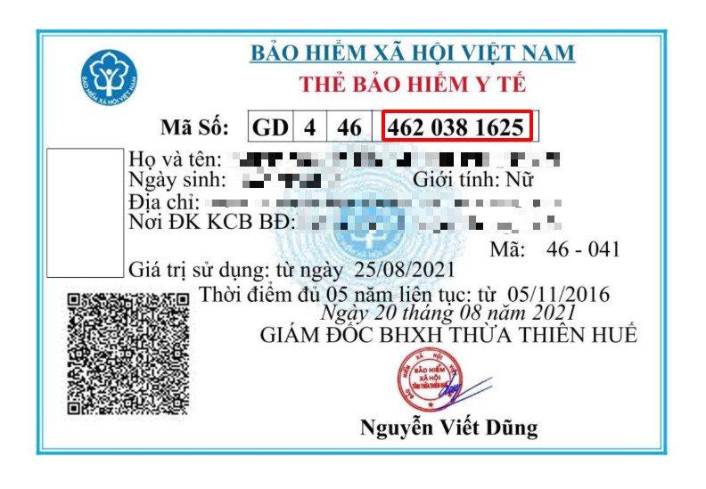 Thẻ bảo hiểm 