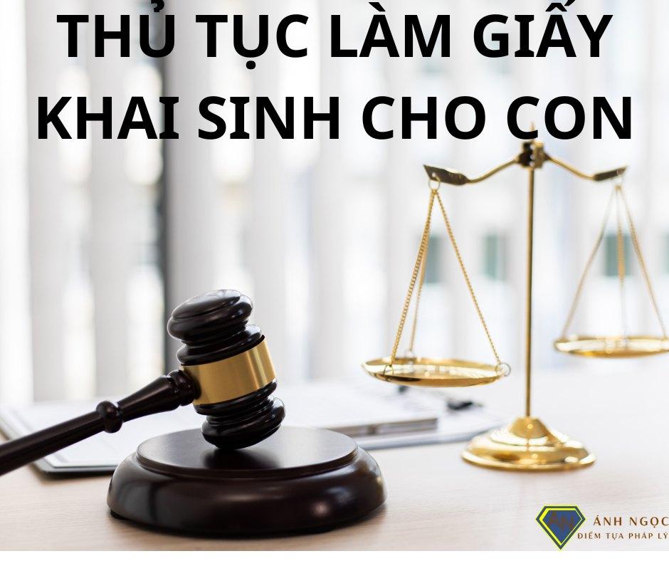 thủ tục làm giấy khai sinh cho con