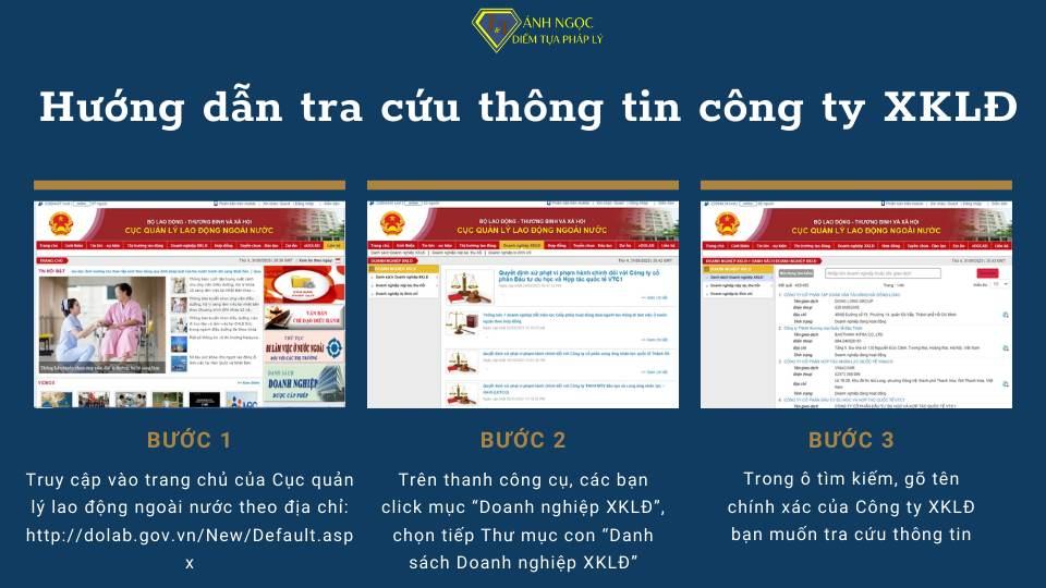 Hướng dẫn tra cứu thông tin Công ty dịch vụ xuất khẩu lao động