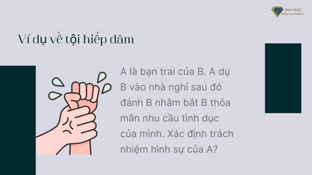 Ví dụ về tội hiếp dâm