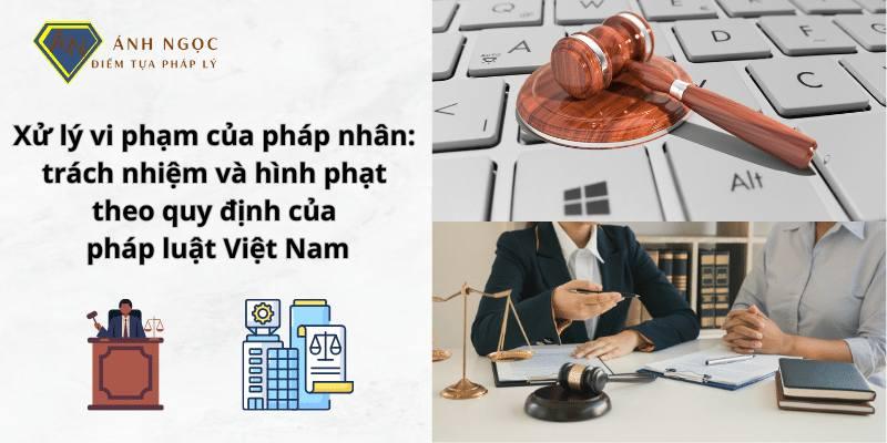 Trách nhiệm và hình phạt của pháp nhân theo quy định pháp luật