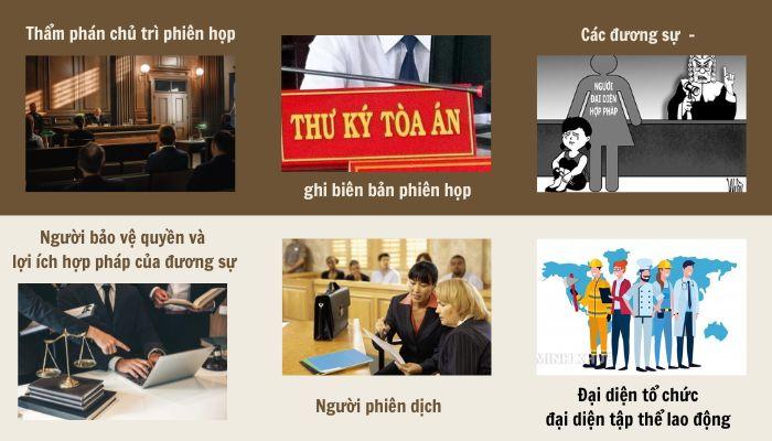 Thành phần tham gia phiên họp hòa giải