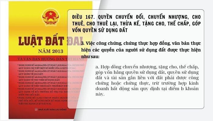 Chi tiết Điểm a khoản 3 điều 167 Luật đất đai 2013 