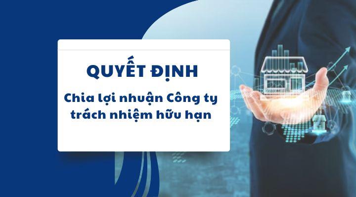 [Chi tiết] Quyết định chia lợi nhuận công ty TNHH năm 2024