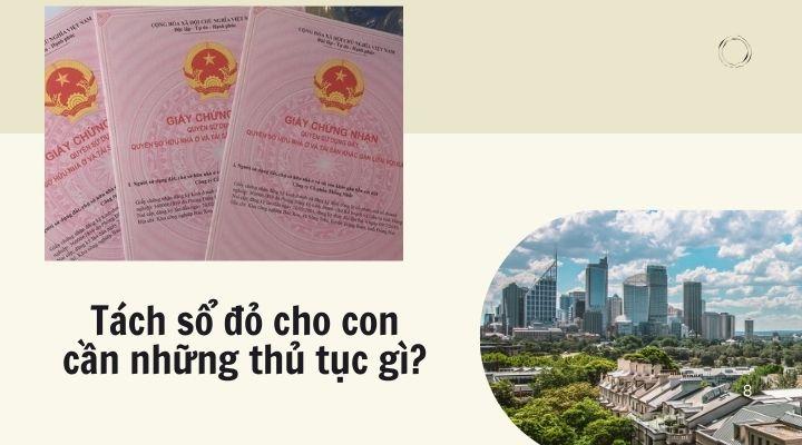 Thủ tục tách sổ đỏ cho con thì bố mẹ phải sang tên như thế nào?