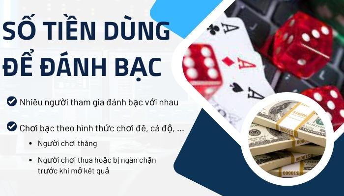 Quy định hướng dẫn xác định số tiền dùng để đánh bạc