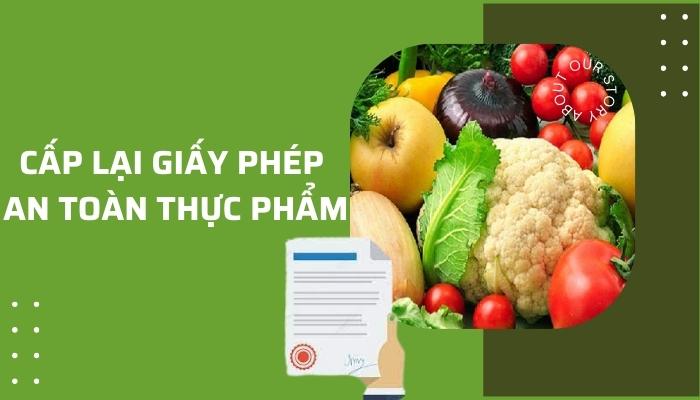 Xin cấp lại giấy vệ sinh an toàn thực phẩm