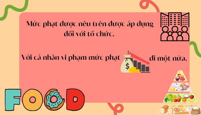 Chi tiết quy định về mức tiền phạt khi không có giấy an toàn vệ sinh thực phẩm