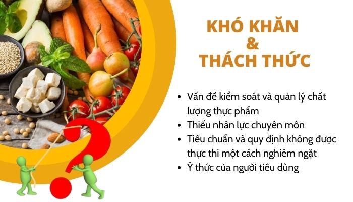 Khó khăn và thách thức trong quá trình cải thiện an toàn vệ sinh thực phẩm