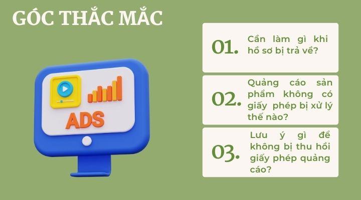 Giải đáp thắc mắc liên quan đến giấy phép quảng cáo