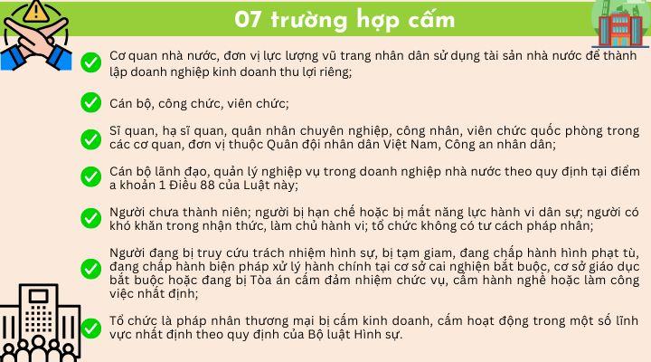 Các trường hợp bị cấm thành lập công ty vận tải