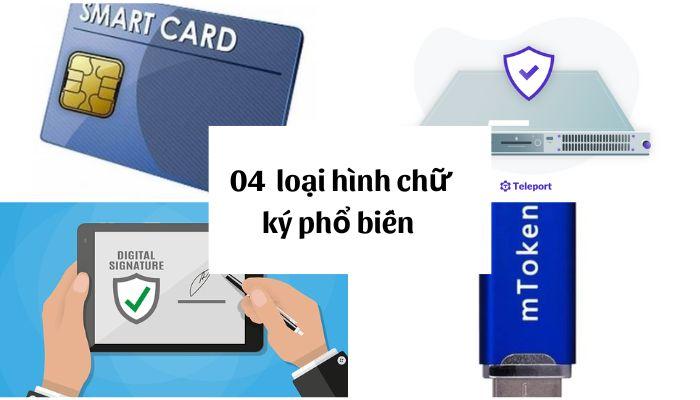 04 Loại hình chữ ký số phổ biến hiện nay