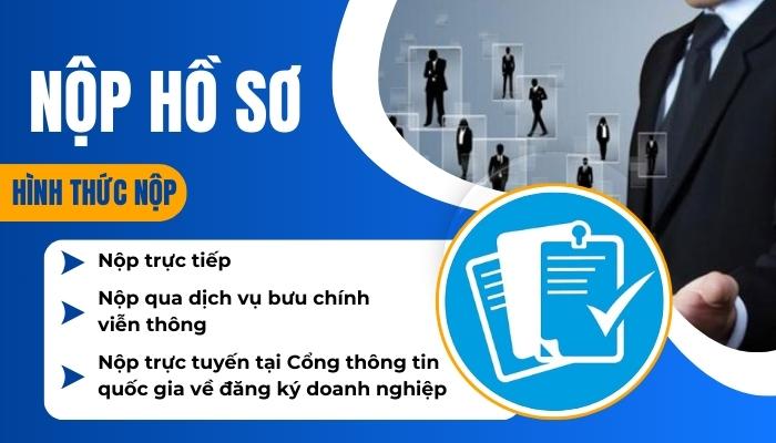 Cách thưc nộp hồ sơ thành lập công ty