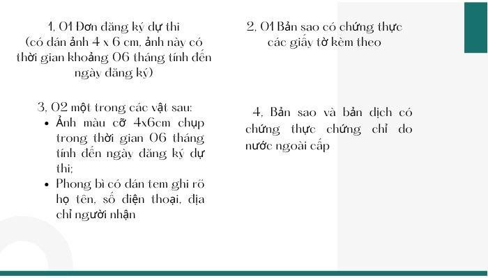 Giấy tờ pháp lý khi đăng dự thi kỳ sát hạch kiến thức chuyên môn BĐS