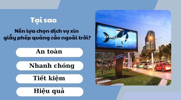 Tại sao nên lựa chọn dịch vụ xin giấy phép quảng cáo ngoài trời