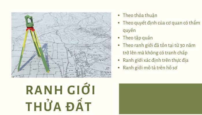 Xác định ranh giới thửa đất