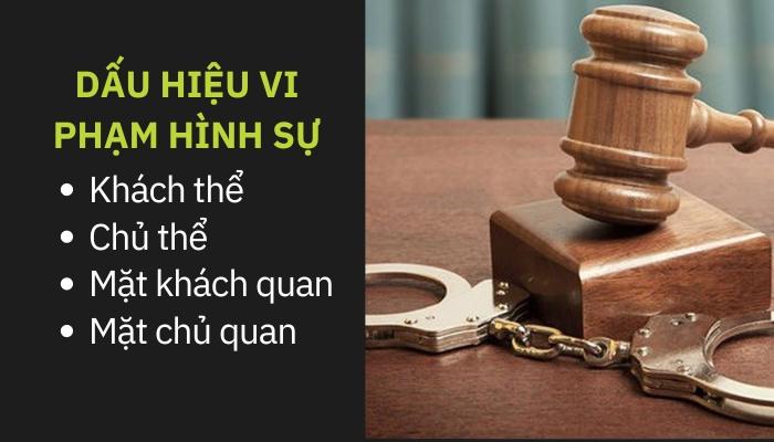 Các dấu hiệu vi phạm hình sự